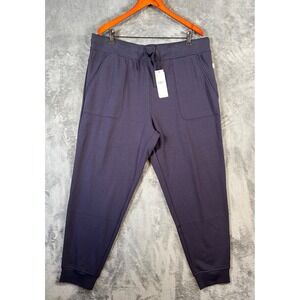 UGG Hank Jogger Pants Mens 2XL Navy Blue Fleece Lined Lounge Sleepwear